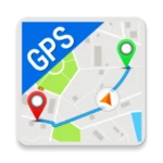 map & gps navigation route android application logo